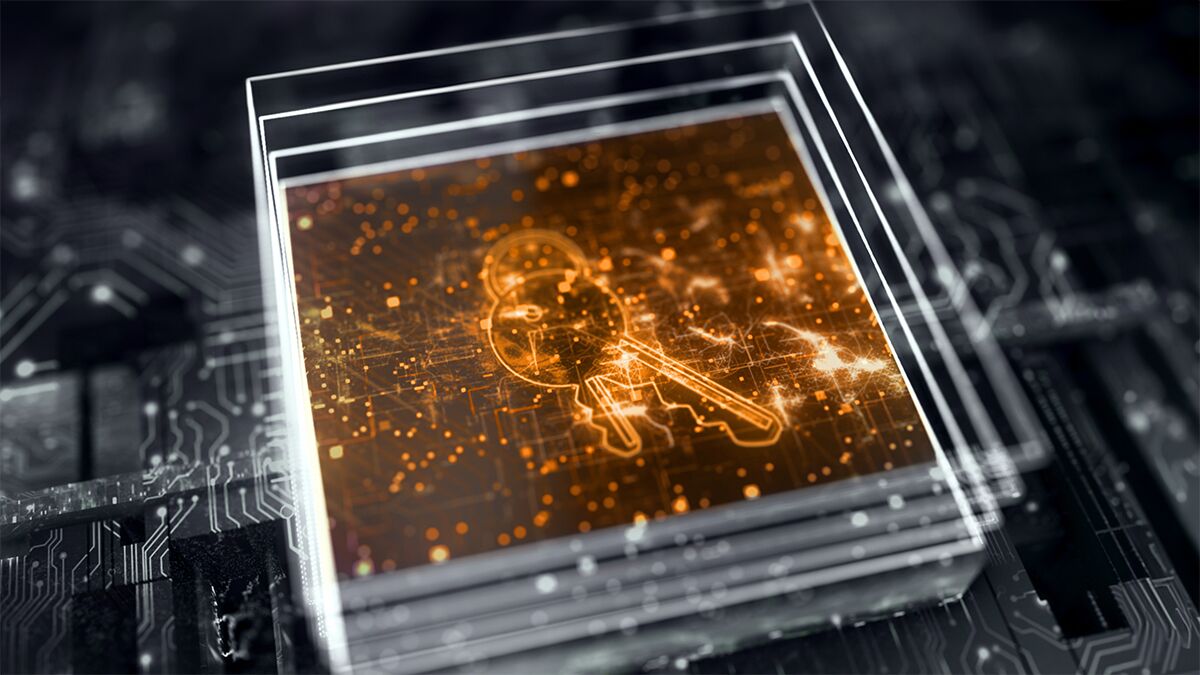 Selecting high security solution blog hero image-General Purpose Golden key on circuit board