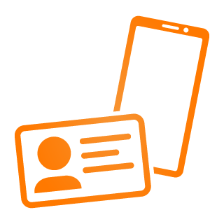 Access Card with Mobile Icon