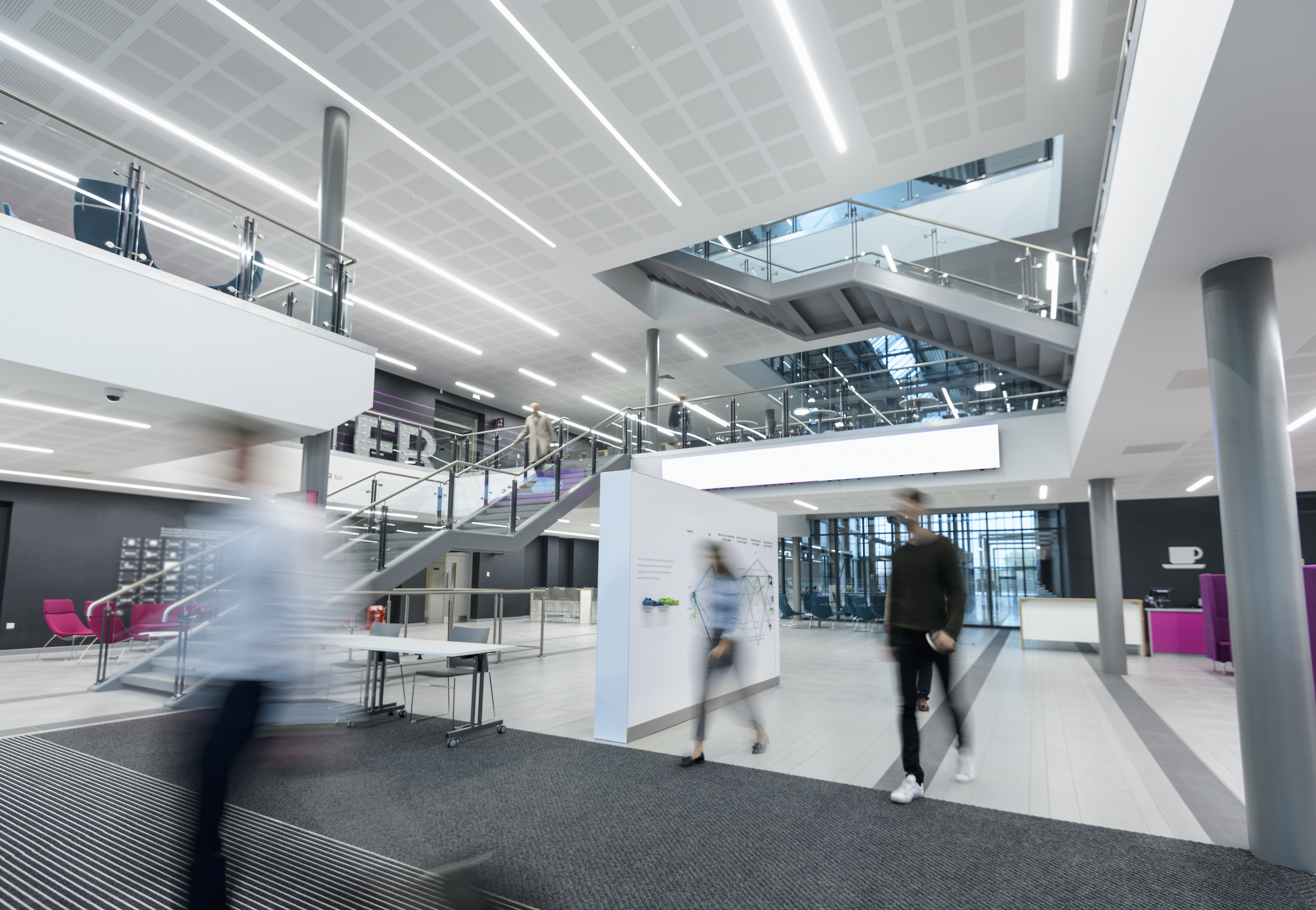 Students evacuating engineering campus